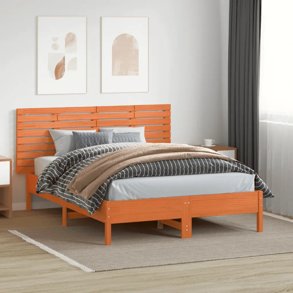 Testiera | Testata da Parete 166x3x63 cm in Legno Massello di Pino