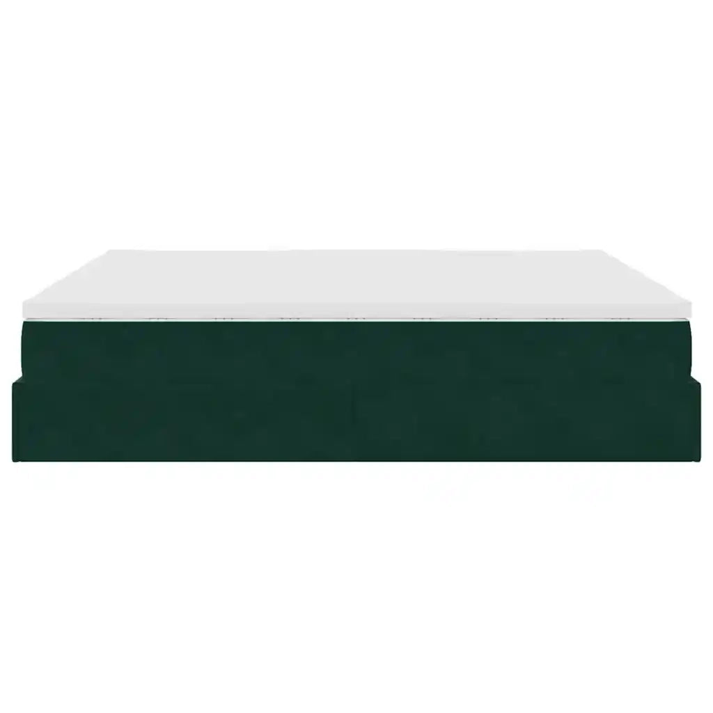 Struttura Letto Pouf con Materassi 180x200 cm Velluto