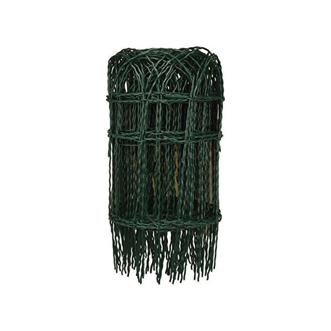 Cavallino 56514 Rete Ornamentale Filo Zincato Rivestito in PVC 10 m Altezza 40 cm colore Verde
