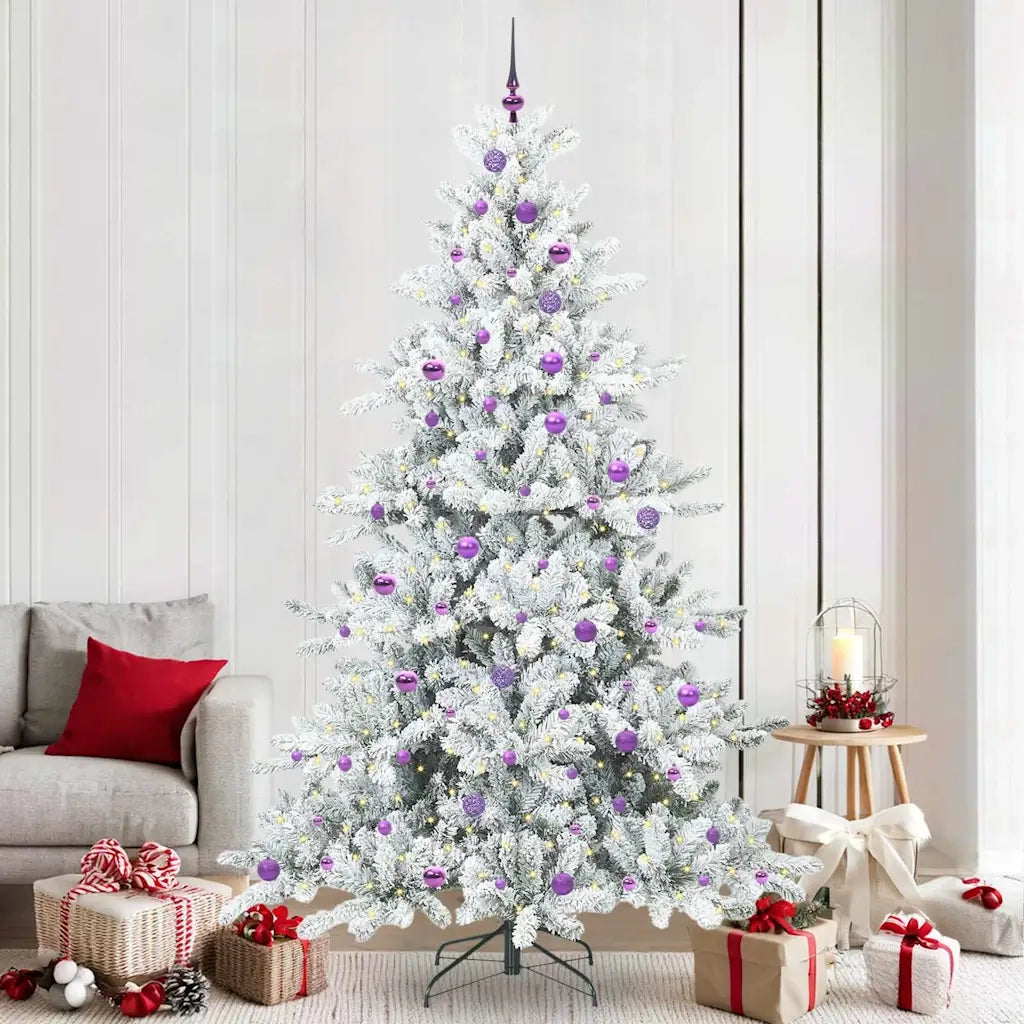 Albero di Natale Artificiale con Rami Pieghevoli Bianco 240 cm 3397750