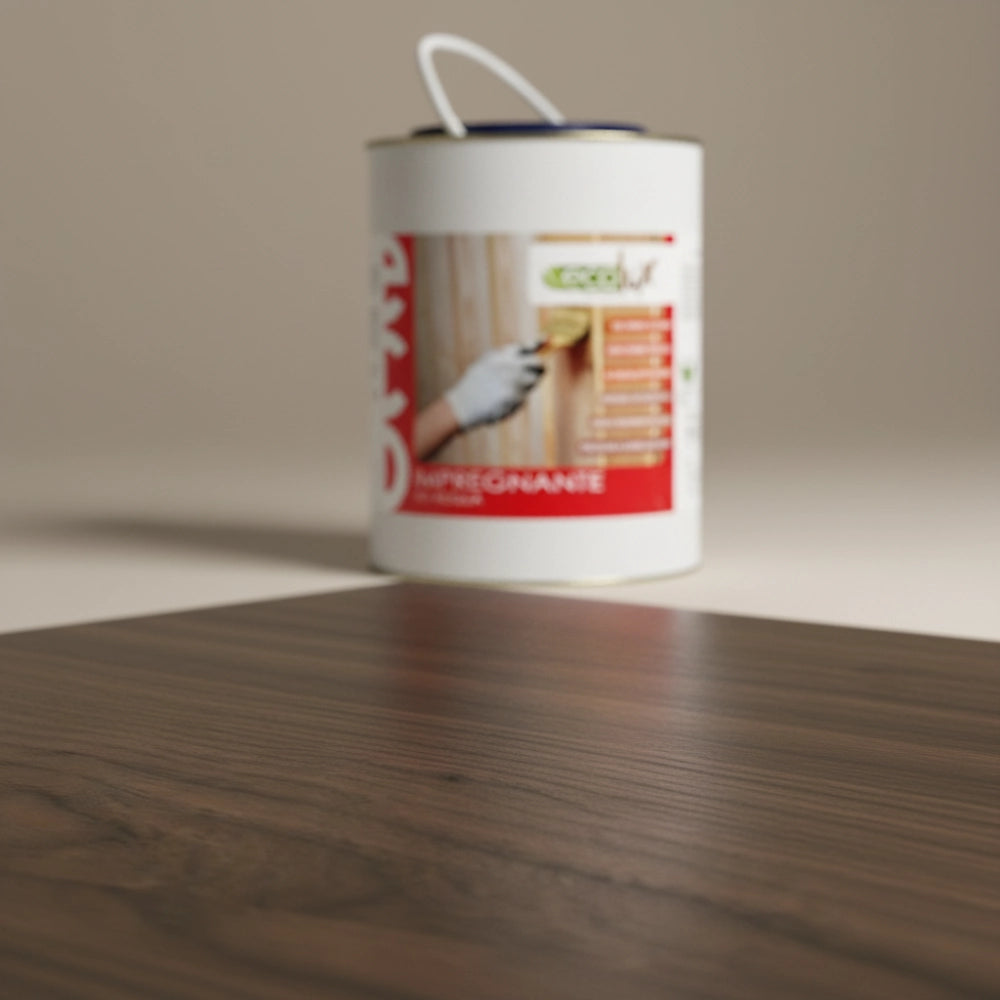 Ecolux impregnante fondo protettivo acrilico pigmentato noce scuro per legno *** formato 2.5 lt, confezione 1
