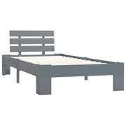 Giroletto senza Materasso-Struttura Letto Grigio 90x200 cm in Legno di Pino 813018