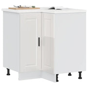 Base ad Angolo Cucina Porto Bianco Lucido in Legno Multistrato