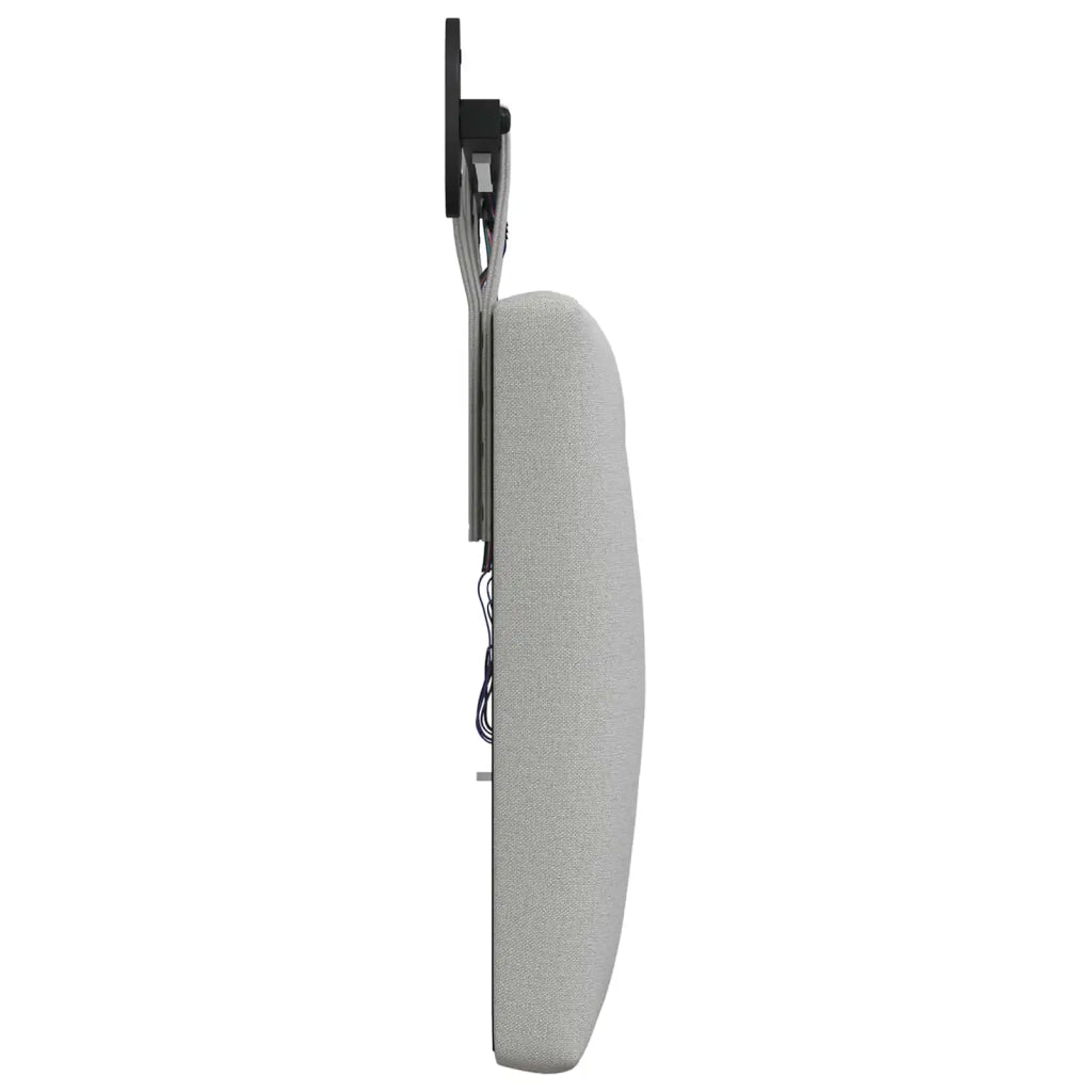 Testiera sospesa Con luce LED Grigio Nuvola Tessuto