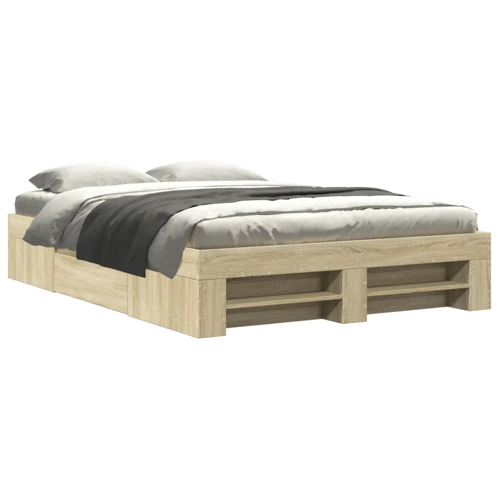 Giroletto senza Materasso Rovere Sonoma 120x190cm in Truciolato 3295515