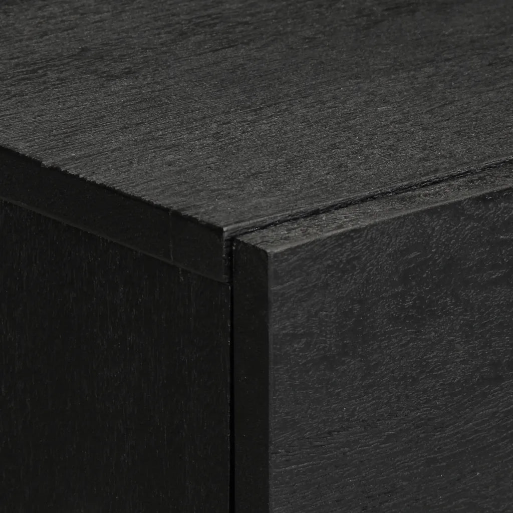 Comodino Nero 50x33x60 cm in Legno Multistrato 4017656
