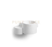 CHIO Applique da parete 1 Luce bianco in gesso, attacco GX53 20x12,58cm