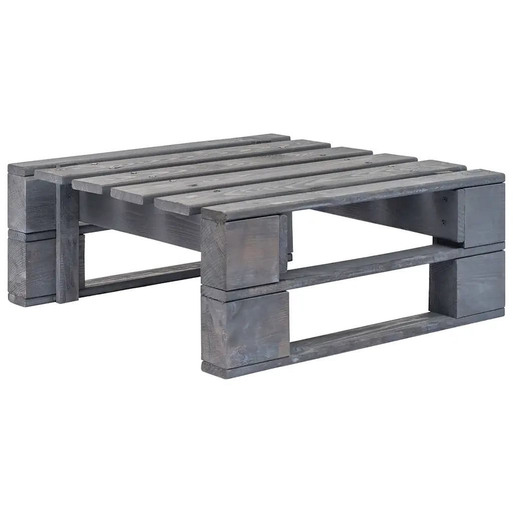 Mobili da Giardino-Ottomana da Giardino Pallet in Legno di Pino Impregnato Grigio 820713