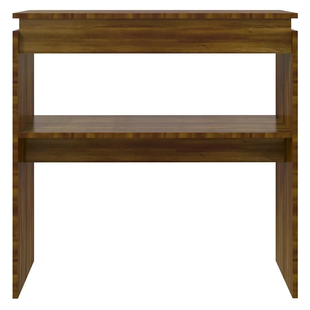 Tavolino Consolle Rovere Marrone 80x30x80 cm Legno Multistrato 815218