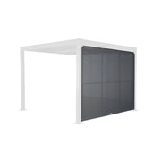 Tenda laterale retrattile in alluminio e textilene per pergola