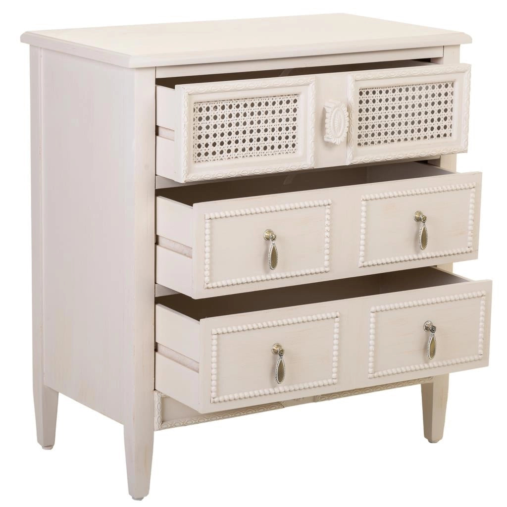 Comò in legno beige 65x36x70