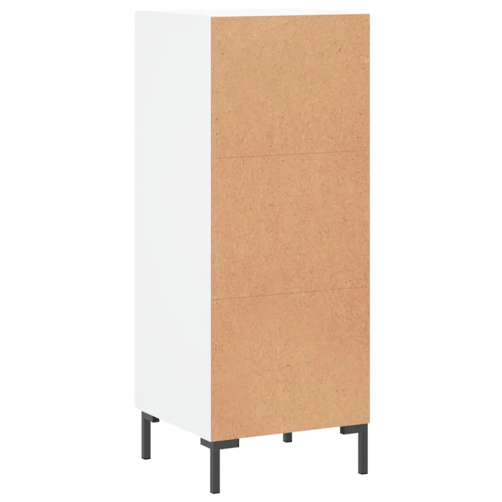Credenza Bianca 34,5x34x90 cm in Legno Multistrato 828796