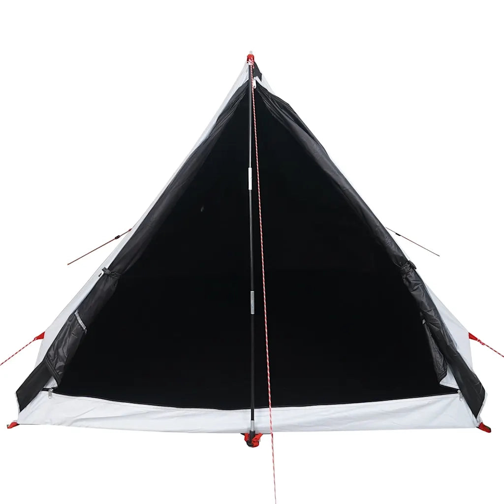Tenda Campeggio Telaio A 2Persone Bianca Oscurante Impermeabile 94758
