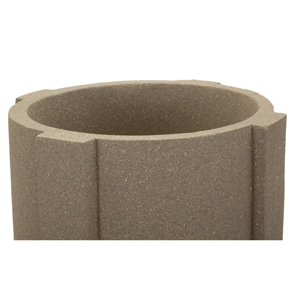 Vaso per Piante VKH1037, Marrone, Poliresina, 42x42x101 cm