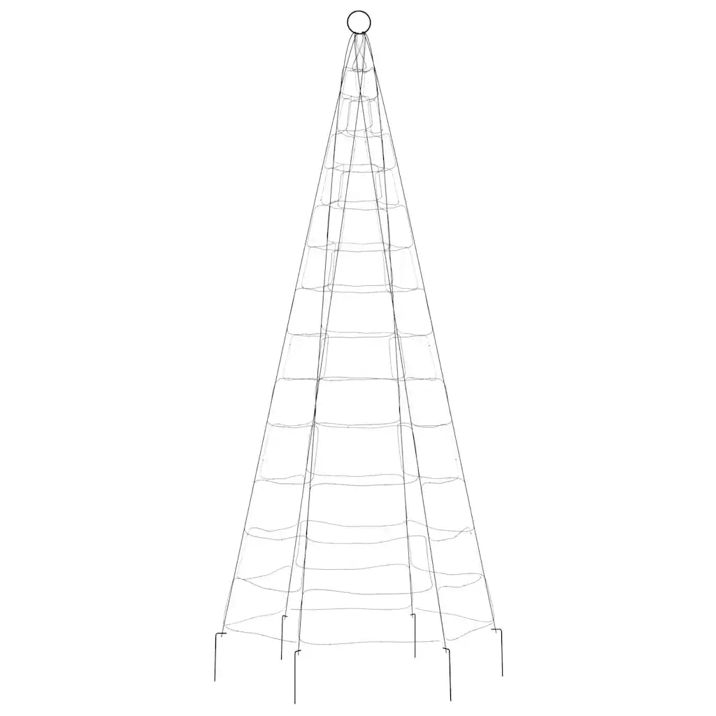 Albero di Natale a LED 200 LED Bianco Freddo 180 cm 358109
