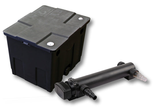 Set Filtro a 1 camera per laghetto da 12000l Chiarificatore UVC da 24W 3ª serie