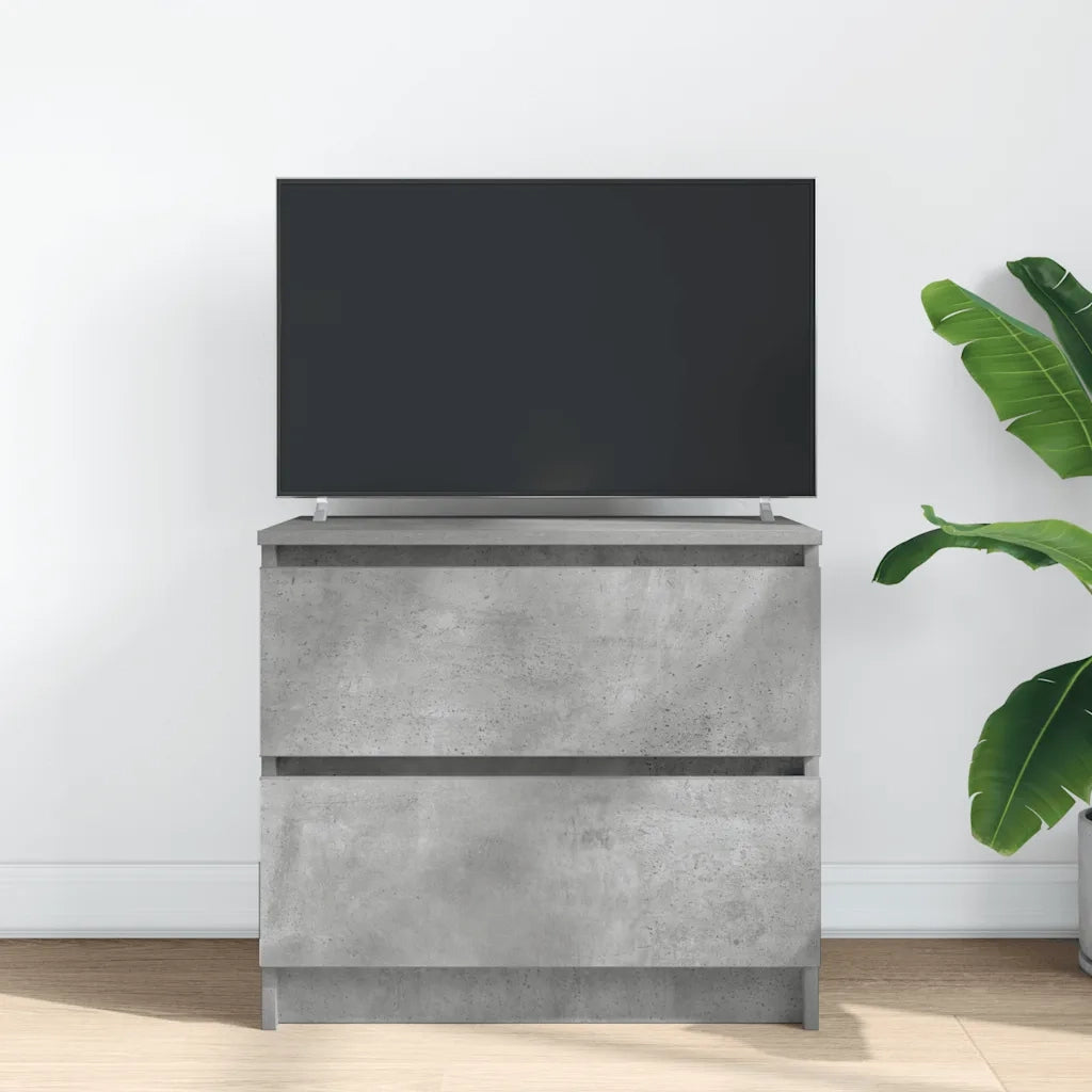 vidaXL Mobile Porta TV Grigio Cemento 60x35x54 cm in Legno Multistrato