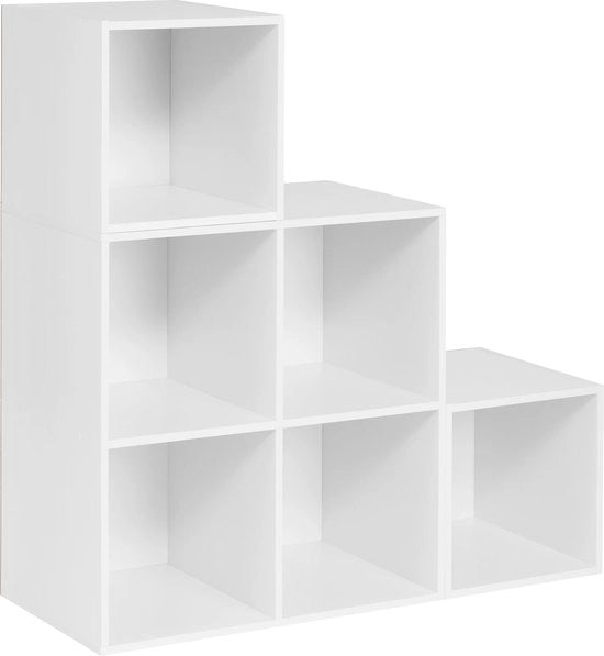 Cassettiere Moderna - Armadio Industriale - Cassettiera - Molteplici Ripiani di Stoccaggio - Cassetto - Cassettiera di Stoccaggio - Aperto - Bianco