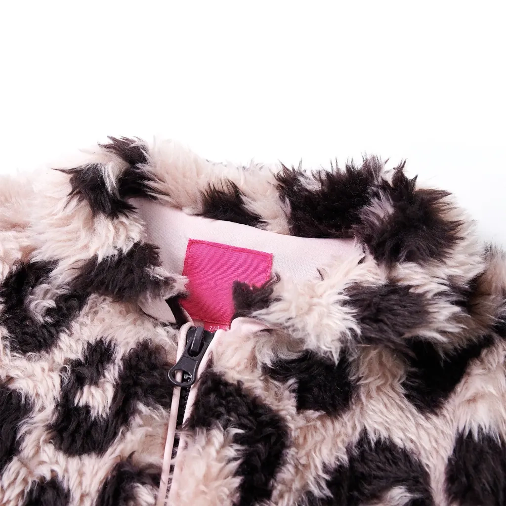 Cappotto da Bambina in Pelliccia Sintetica Rosa Chiaro 128cod mxl 84701