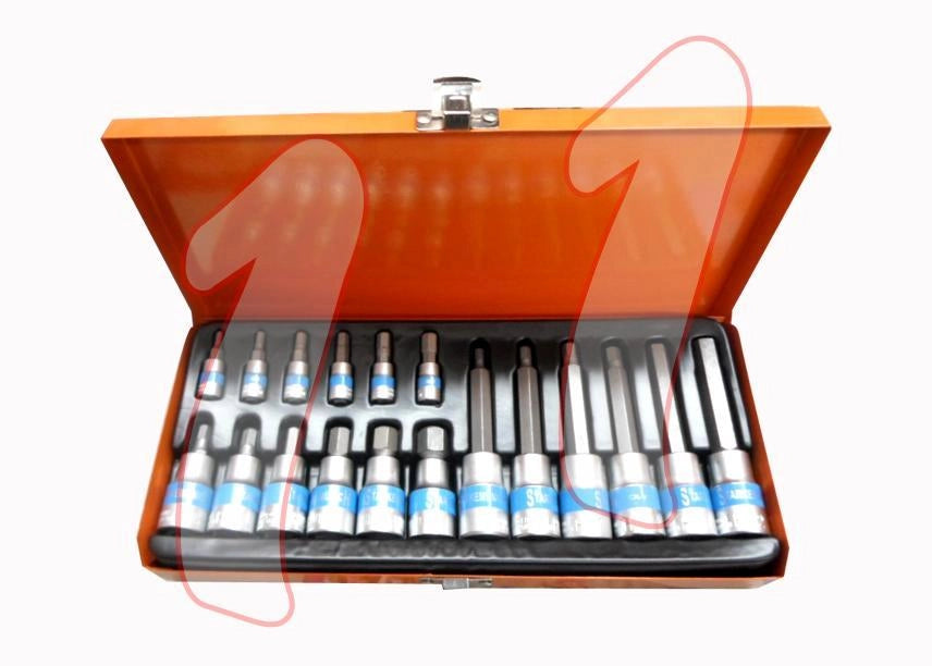 SET CHIAVI A BUSSOLA ESAGONALI MASCHIO 18 PEZZI