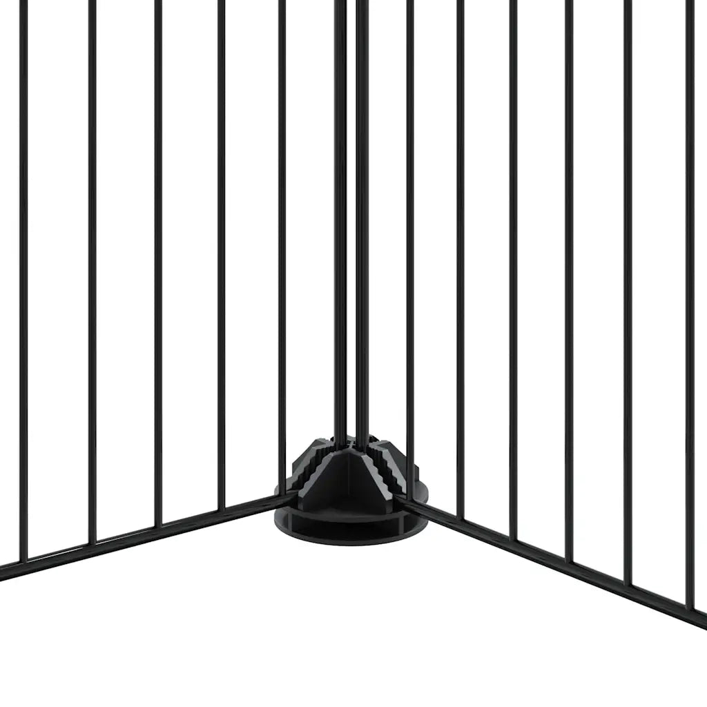 Gabbia per Animali 36 Pannelli con Porta Nera 35x35 cm Acciaio 3114062