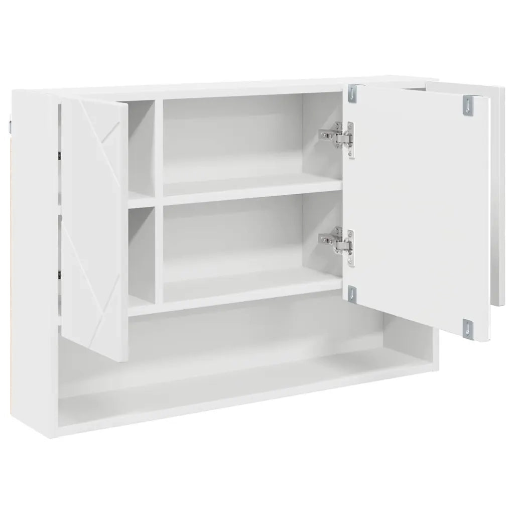 Set di mobili per il bagno con cassetto con porta 3 pcs Bianco 3393033