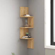 Budoni, Mensola 3 Ripiani, 105x25x25h cm Marrone Rovere
