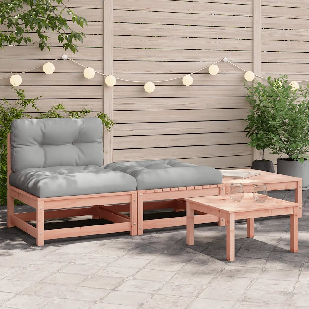 Divano da Giardino Senza Braccioli con Cuscini e Poggiapiedicod mxl 86503