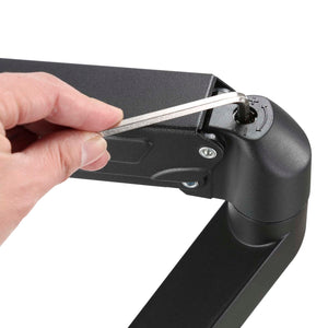 Braccio monitor da scrivania Supporto per 2 schermi da 17-27" conforme a VESA, con molla a gas