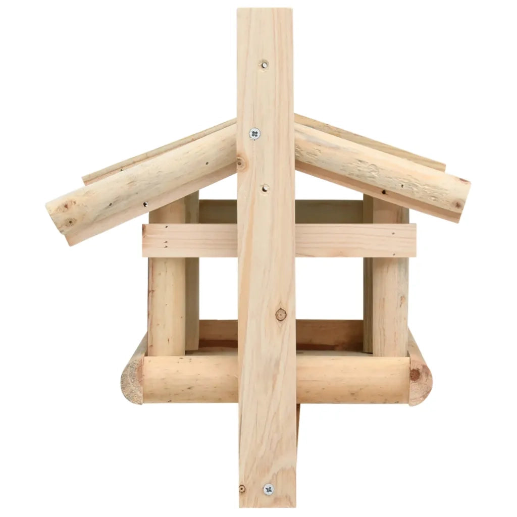 Mangiatoia per Uccelli in Legno Massello 35x29,5x21cm cod mxl 51419