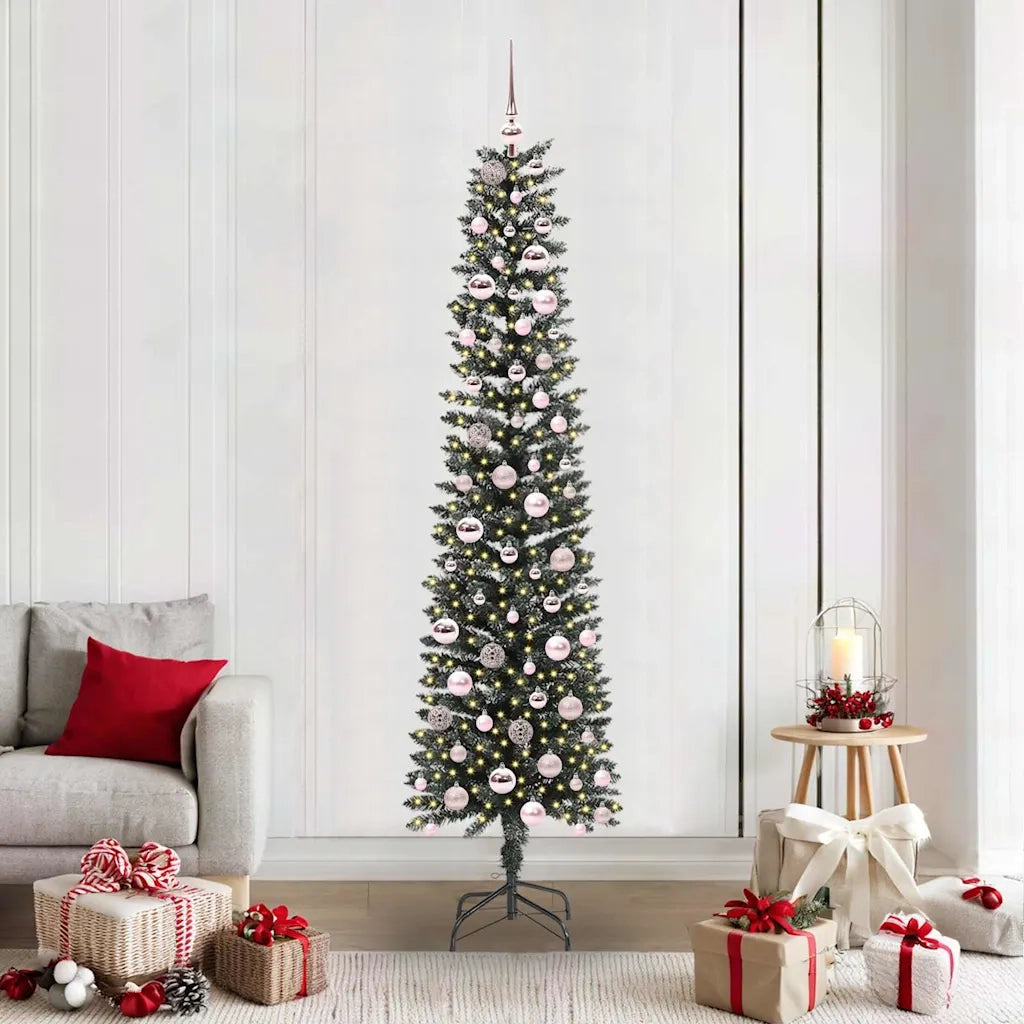Albero di Natale artificiale con 300 LED Verde 210 cm 3395954