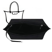 Organizzatore per borse di alta qualità per Longchamp, Organizzatore per borse L di velluto con chiusura con chiave (nero L)