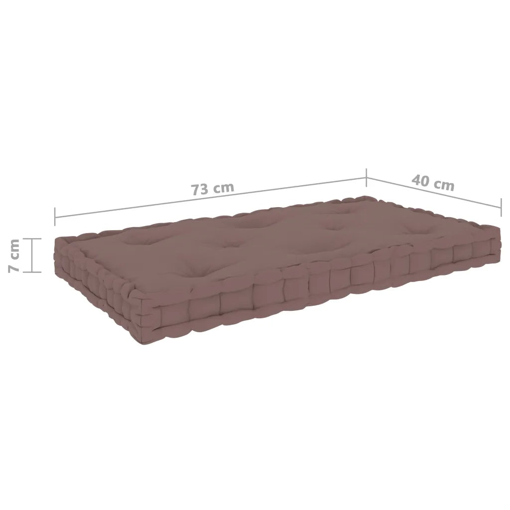 Cuscino per Pallet e Pavimento Talpa 73x40x7 cm in Cotone 324686