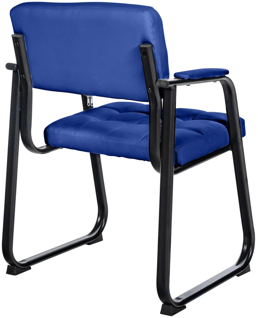 Sedia Visitatore Canada B in Similpelle blu