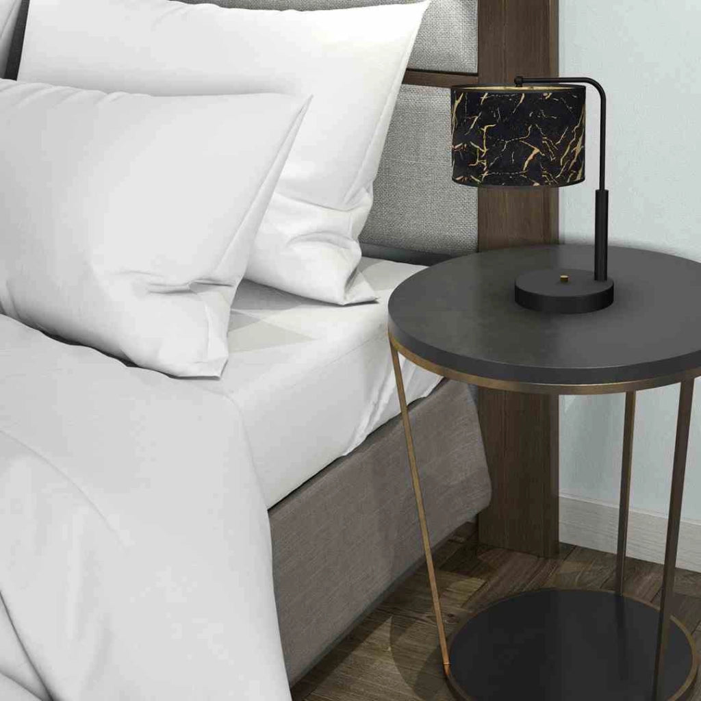 Lampada da tavolo Milagro SENSO MLP7299 nero oro E27