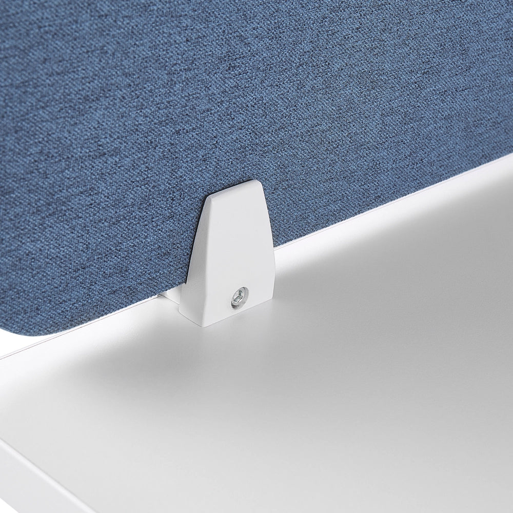 Pannello Divisorio Blu Fonoassorbente 80 x 40 cm in Plastica PET per Scrivania