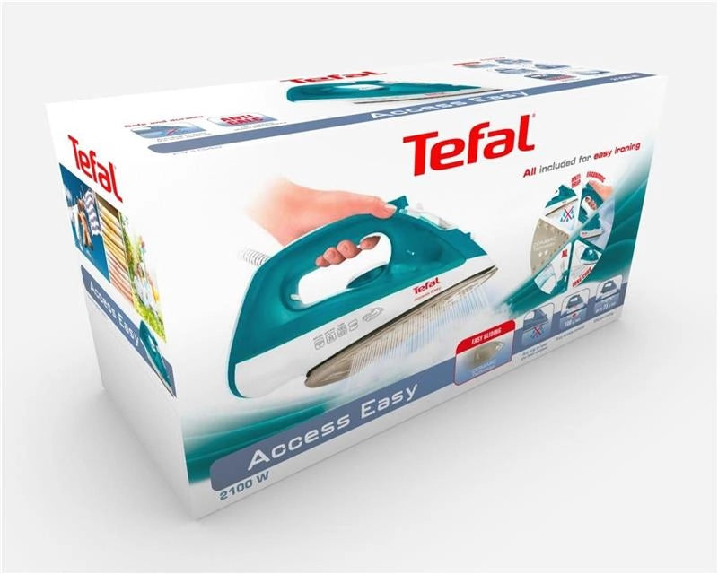 TEFAL FV1542 FERRO DA STIRO A VAPORE 2000W COLORE TURCHESE