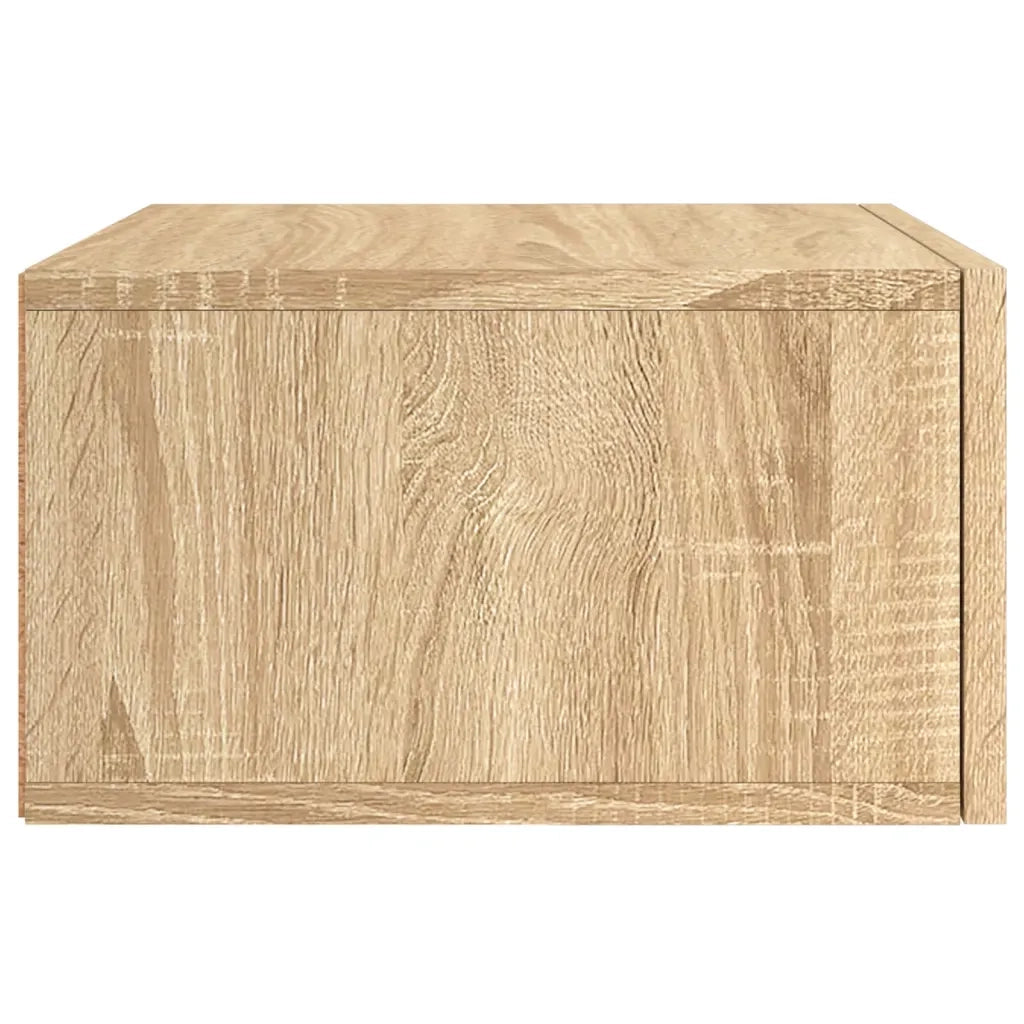 vidaXL Comodini a Muro 2 pz Rovere Sonoma 35x35x20 cm