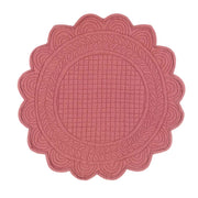 Tovaglietta Sottopiatto Trapuntata Shabby Chic Tonda Blanc Mariclò Colore: Rosa