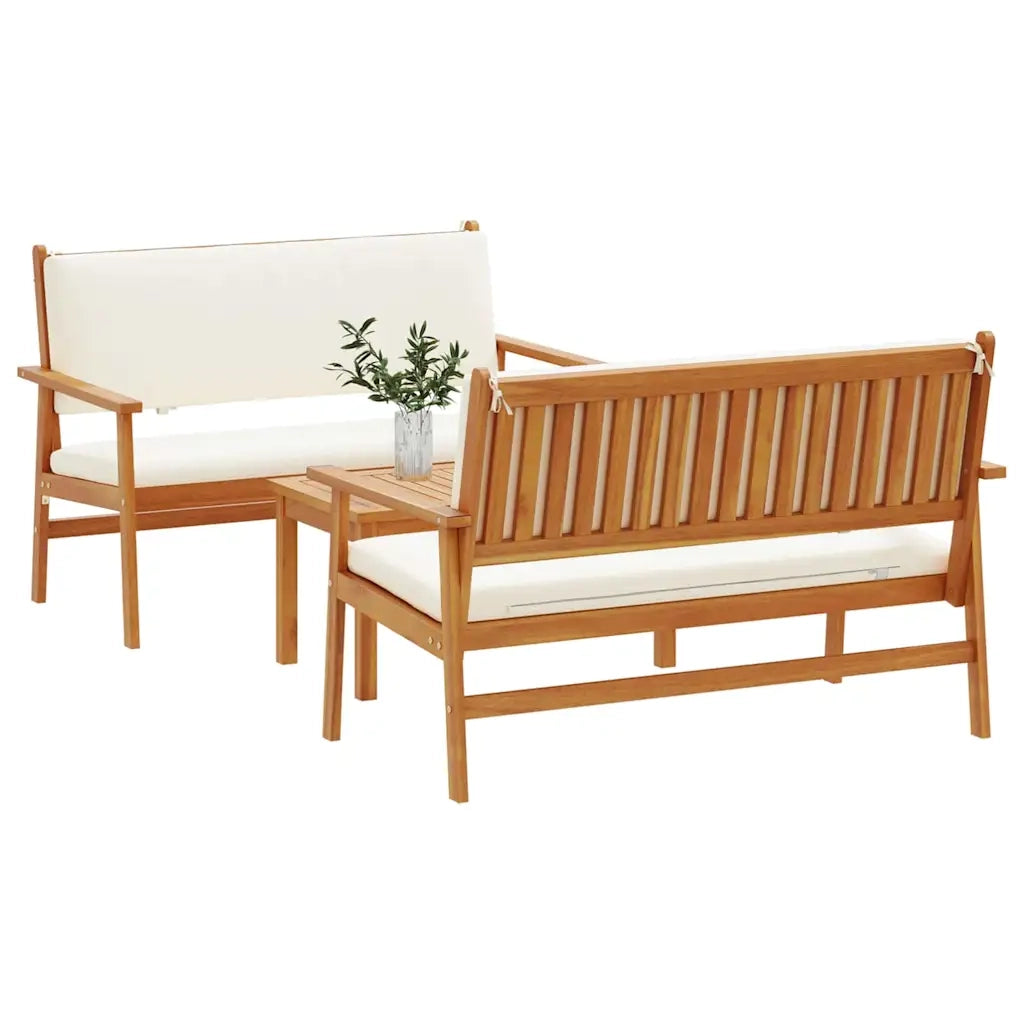Set Divano da Giardino 3 pcs Marrone 120 x 65,5 x 79 cm 3325229
