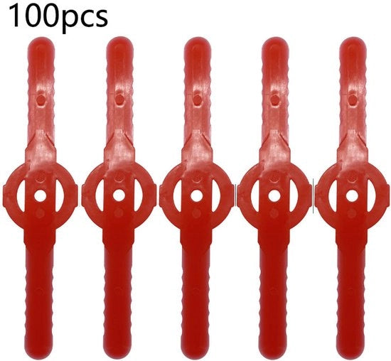 100 accessori per tagliatori di erba a una linea con lame in plastica per tagliatrici di erba accessori