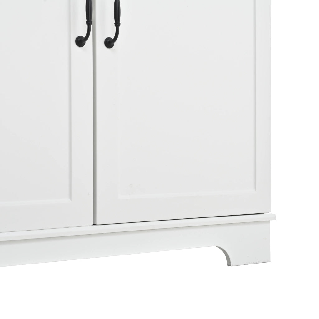 Libreria con Vetrina 5 Ripiani ¨C MINIMAL ¨C Bianco, Truciolato, 80x38x180