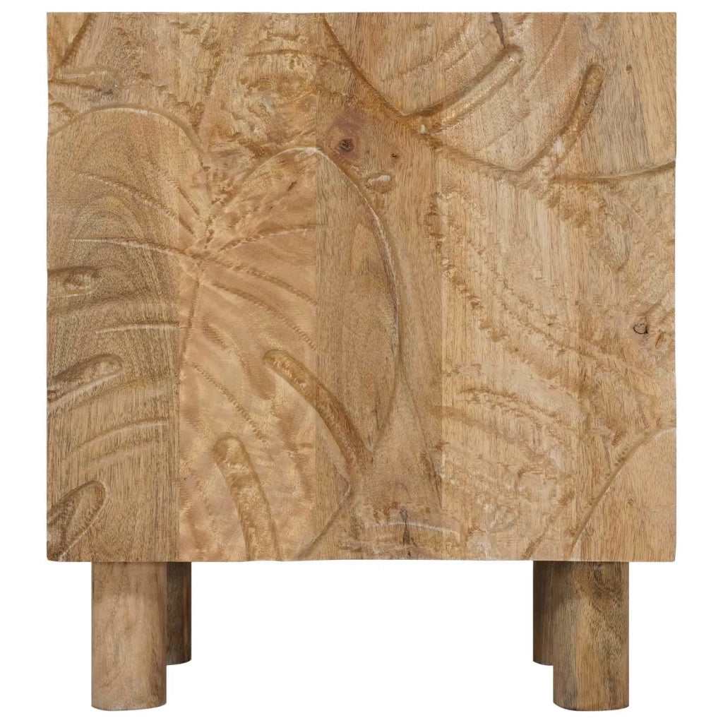 Comodino a muro fatto a mano Marrone Teak 40 x 30 x 45 cm 42020117