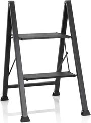 Trappola a due gradini in acciaio SOLID W5, portata massima 150 kg, scalabile, colore nero