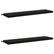 Cuscini per Panchina a 2 Pezzi SOEST 2 pz 100% Poliestere Nero 949053
