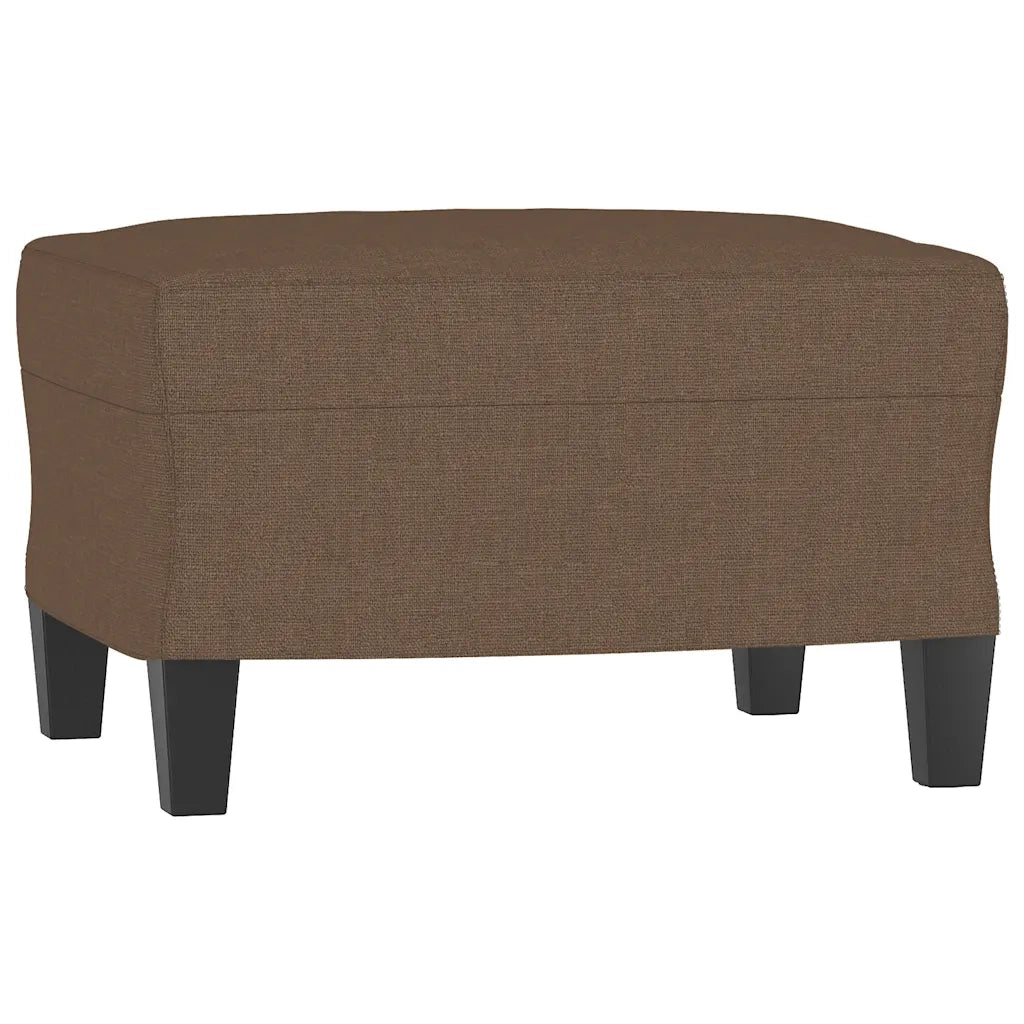 Set di Divani 3 pz Marrone in Tessuto