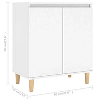 Credenza Bianca 103,5x35x70 cm in Legno Multistrato 806067