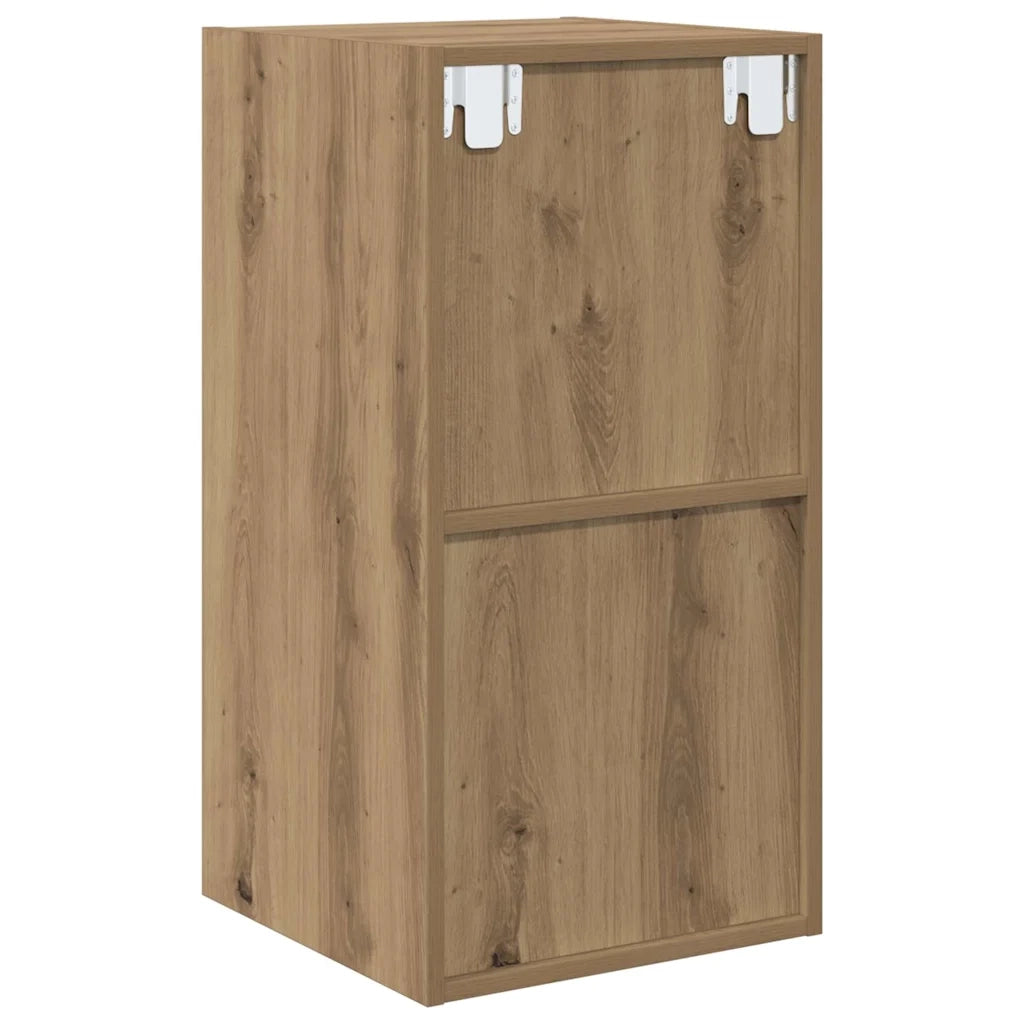 vidaXL Mobile TV da Muro rovere artigianale 37 x 37 x 72 cm
