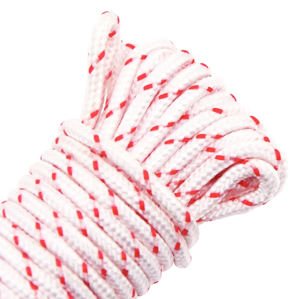 Fune di Avviamento a Strappo Bianco e Rosso ?3 mm 10 m in Nylon CFW1898765