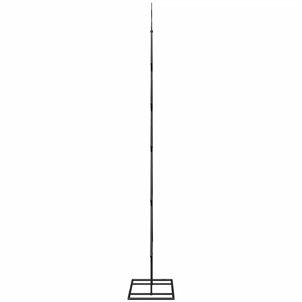 Albero di Natale in metallo con supporto Nero 150 cm Acciaio